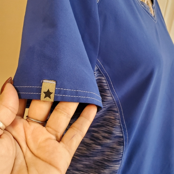 Women's royal blue scrub set size M - Picture 6 of 16